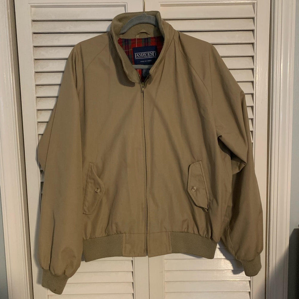 Lands End light weight jacket tan
